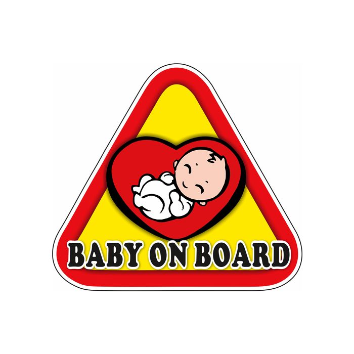 برچسب بدنه خودرو طرح  کودک در ماشین مدل baby 1401